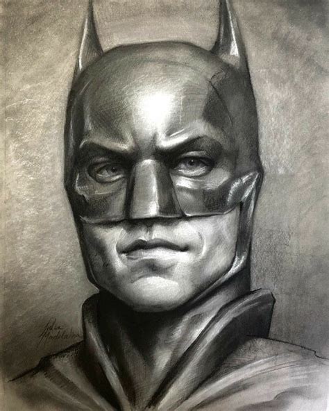 robert pattinson batman drawing